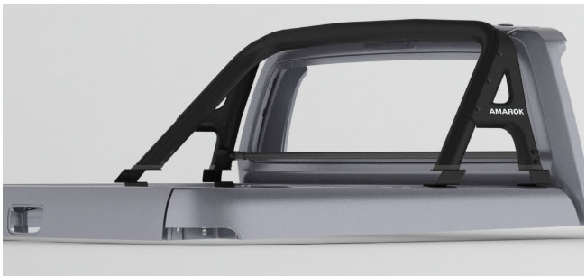 Barra de estilo SPORT de acero negro Cabina Doble Amarok